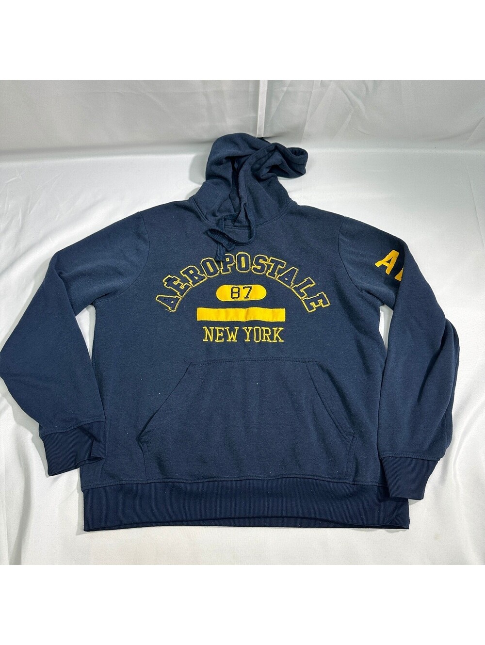 Aeropostale Hoodie Mens M Navy Blue Pullover Sweatshirt